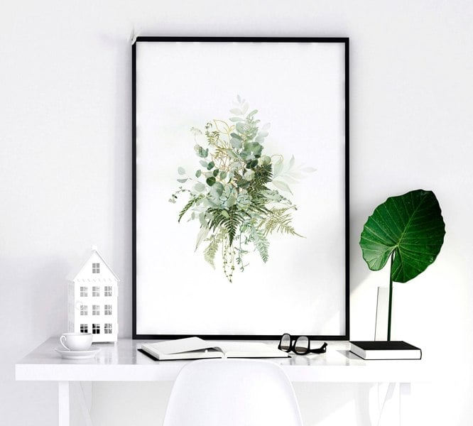 Wall decor home office | Set of 3 framed wall art prints