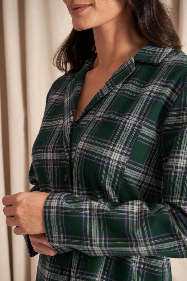 Plaid Pyjama Set in GreenNightwear