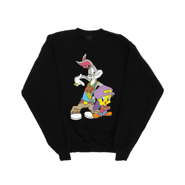 Looney Tunes Girls Bugs And Tweety Hip Hop Sweatshirt - Black