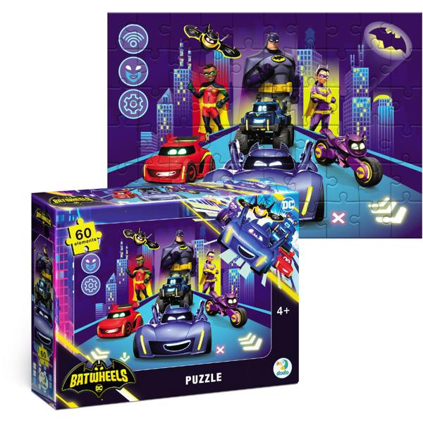 Origin Of The Batwheels 60 Piece Puzzle - Blue