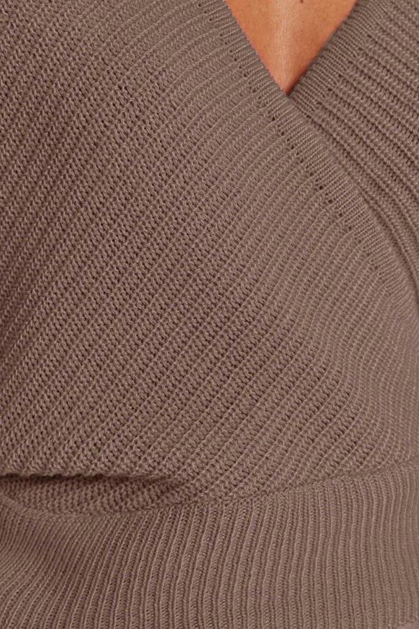 WOVCOR Wrap Front Knitted Jumper
