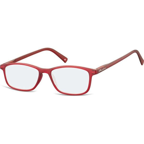 Montana Reading Glasses HBLF51 B 0.00 Red Men Women Blue Light Blocking