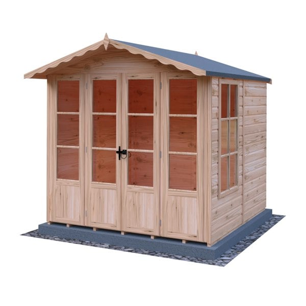 Shire 7x7 Kensington Summerhouse 12mm shiplap interlock cladding