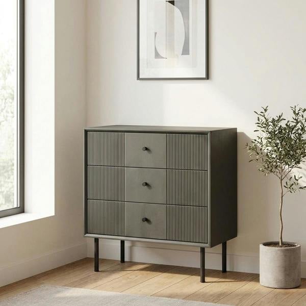 Garden Greatness Russell Ribbed Three-Drawer Storage Unit