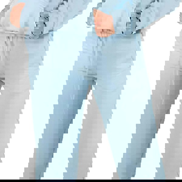 Wellworth Baby Blue Women Jogger Soft Cozy Loungewear Casual Everyday Bottoms