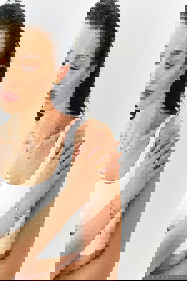 Elk & Bloom Forever Hearts Triple Heart 15K Gold Plated Bracelet