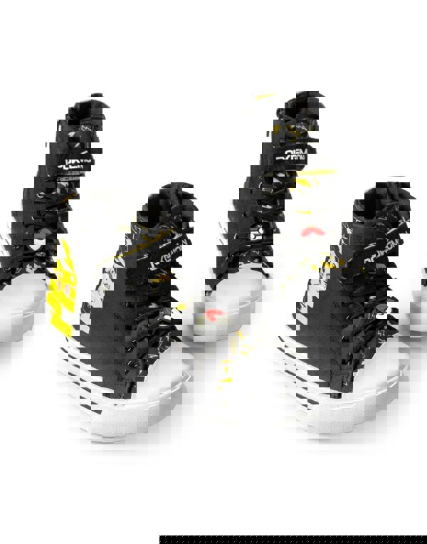 Pokemon Boys Black Pikachu Laced Trainers