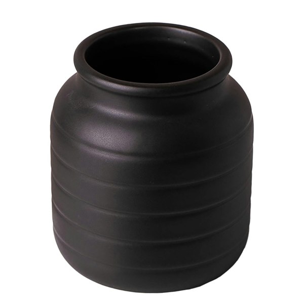 Leaf Black Vase Planter 13 x 13 x 14cm