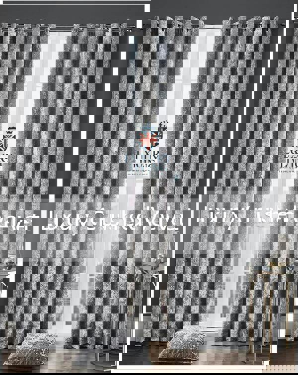 Luxury Living Luxury Crushed Velvet Fully Lined Ring Top Curtains