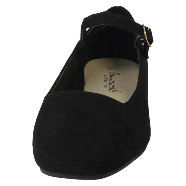 Savannah Ladies Savannah Buckle Fastening Flat Mary Jane Smart Shoes F80587