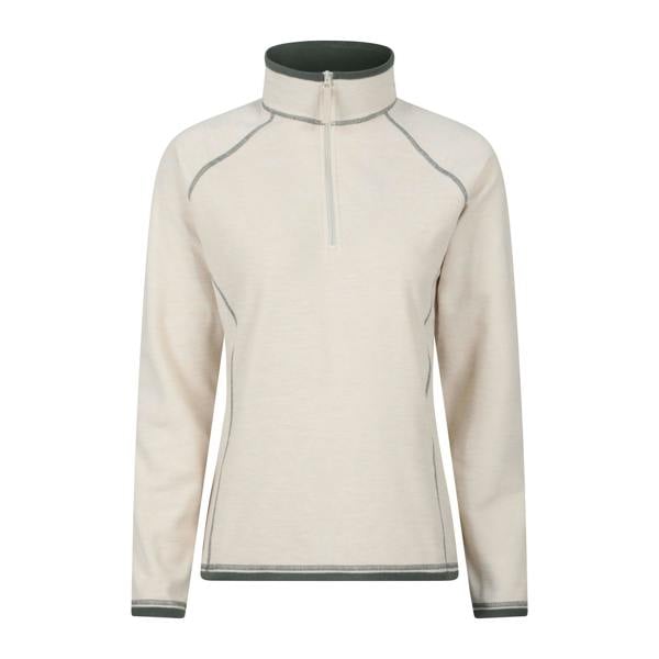 Mountain Warehouse Womens/Ladies Montana Half Zip Fleece Top - Cream