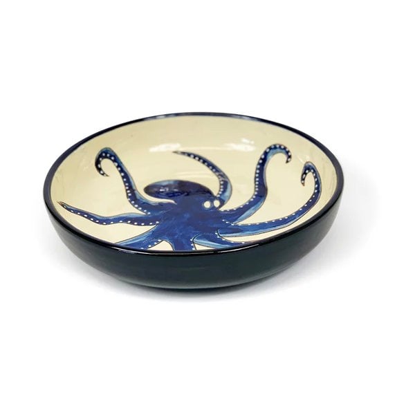 White Octopus Salad Bowl