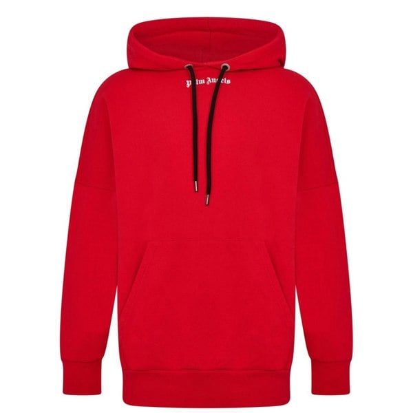 Palm Angels Classic Logo Hoodie - Red