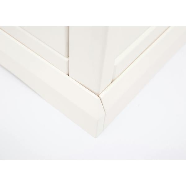 Cabinet Bits Consenza Off White Blanket Box Ottoman