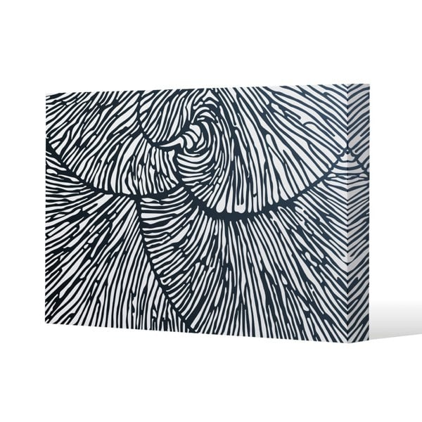 Benjamin Tate Design design with natural analogues texture Slim Style Canvas Print  30x40cm , 15mm Slim Real wood.