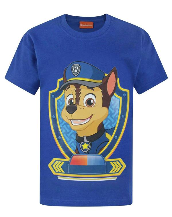 Paw Patrol Boys Blue Short Sleeved T-Shirt