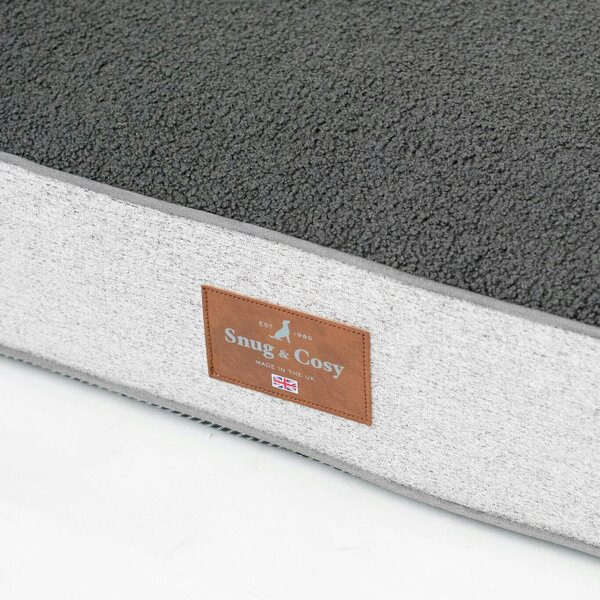 Snug and Cosy Pets Heritage Tweed Orthopaedic Pet Lounger - Comfort & Support