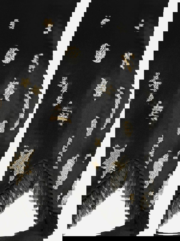 Maison Ava Girls Wednesday Occasion Dress in Black