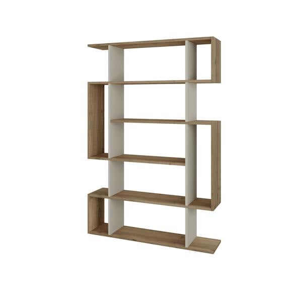 Decortie Mito Modern Freestanding & Wall Mounted Bookcase Sonoma 5-Tier Display Unit Tall for Home & Office 161cm