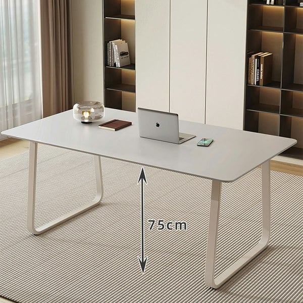 Kwame Office Desk With Office Chair, White with office desk size