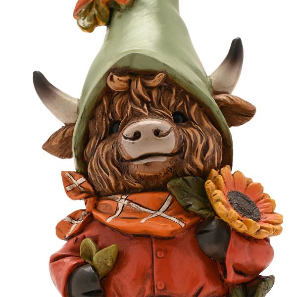 Country Living Autumn Highland Cow Ornament