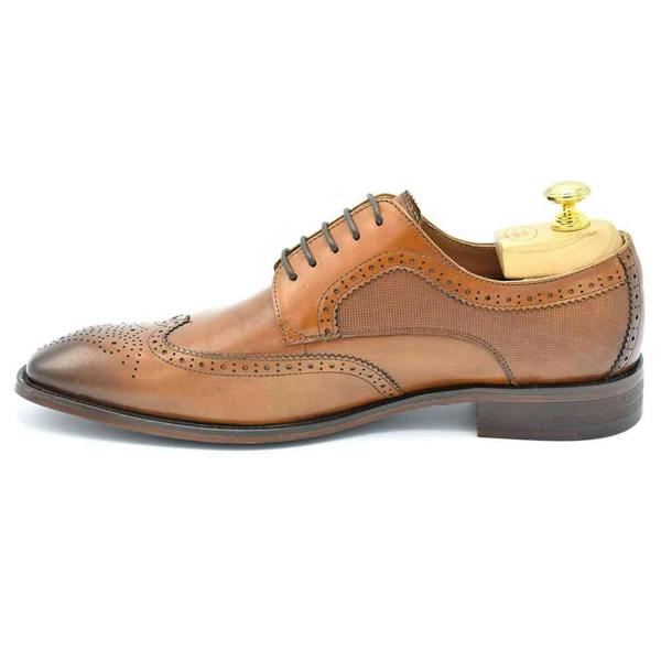 Paolo Vandini Gerard Brogue Leather Shoe - Tan