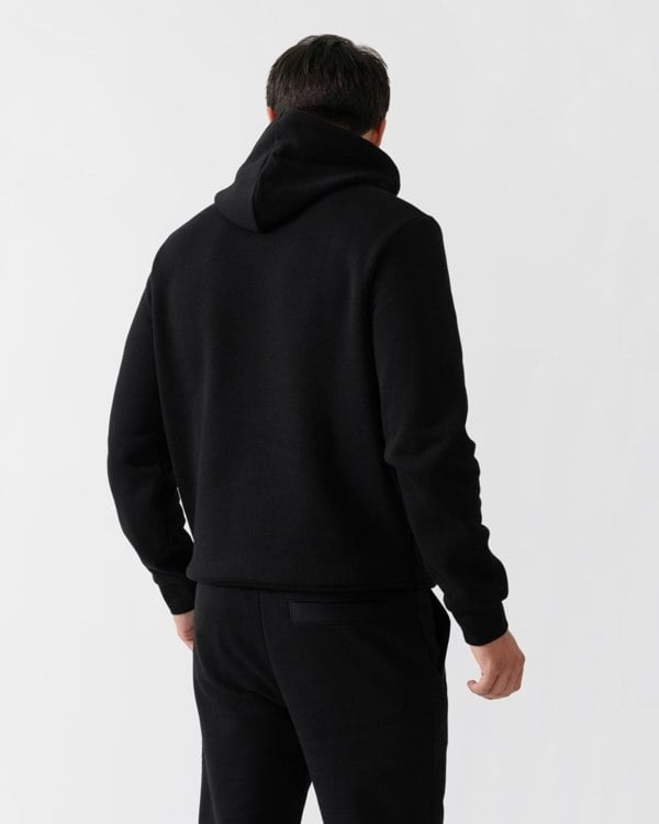 Lacoste Mens Fleece Hoodie - Black 031