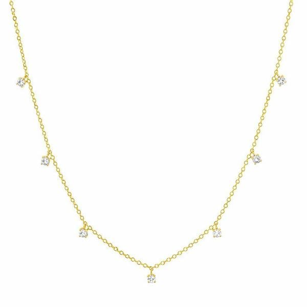 Gold Trip Crystal Gemstone Necklace