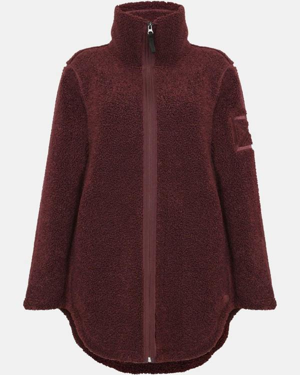 Didriksons Womens Umi Full Zip Fleece 4 - Old rust 147 | CHO | Designer Womens Fleece Jackets