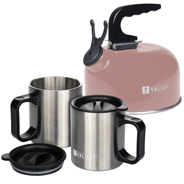 Pink Kettle and Mug Set