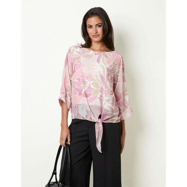 Blue Vanilla Tie Front Blouse
