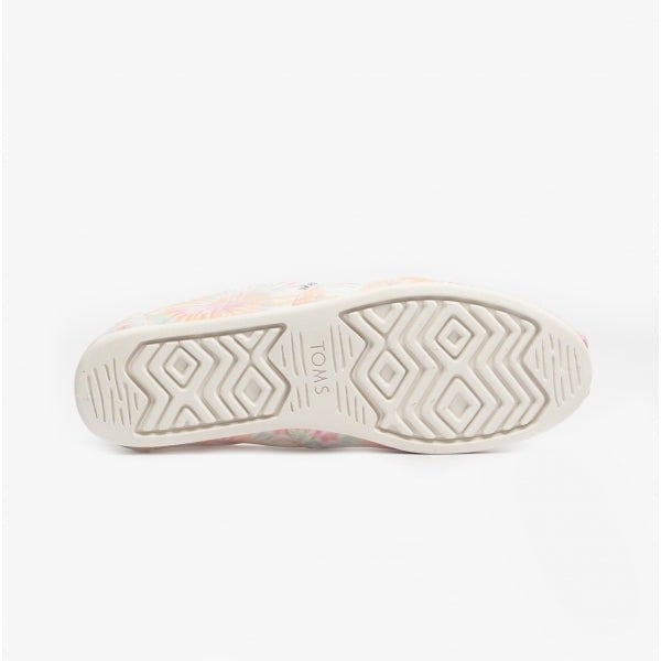 TOMS ALPARGATA Womens Canvas Espadrille Pink Swirl