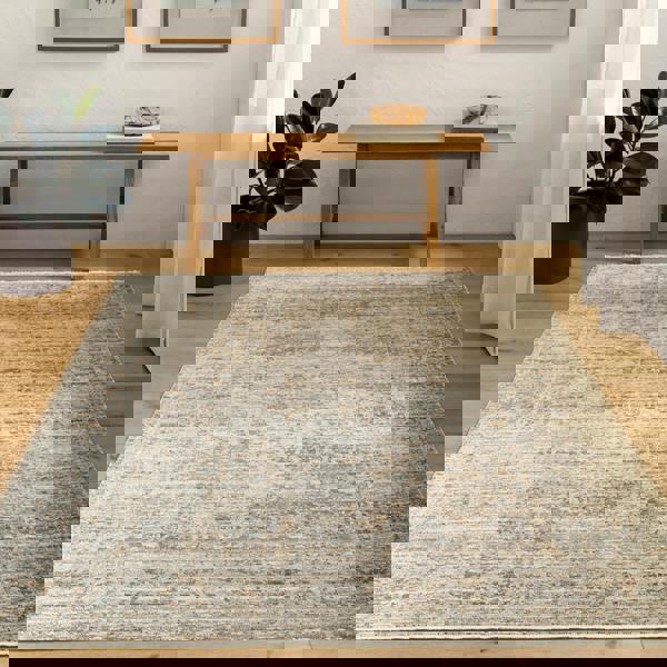 Livabliss Becki Owens Margaret-Washable Grey Brown Vintage Fringe In- & Outdoor Rug