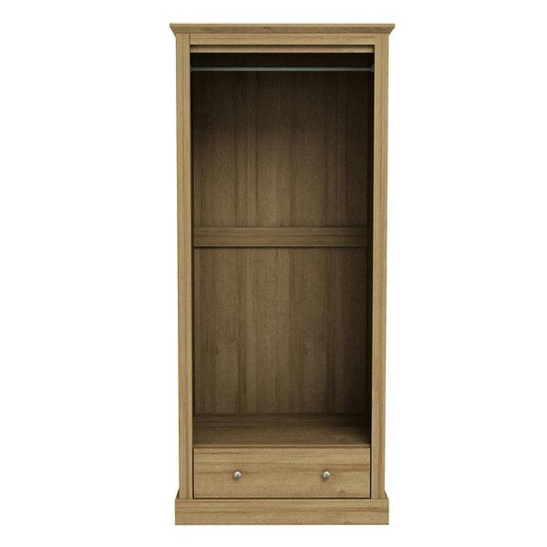 Wyld Haus Ardee Natural Oak Wooden Wardrobe 2 Doors 1 Drawers