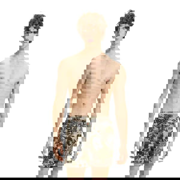 Hugo Mens Calala Logo Swim Shorts - Green - 