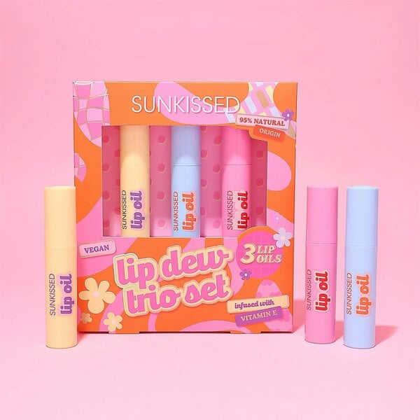 Sunkissed Lip Dew Trio Lip Oil Gift Set