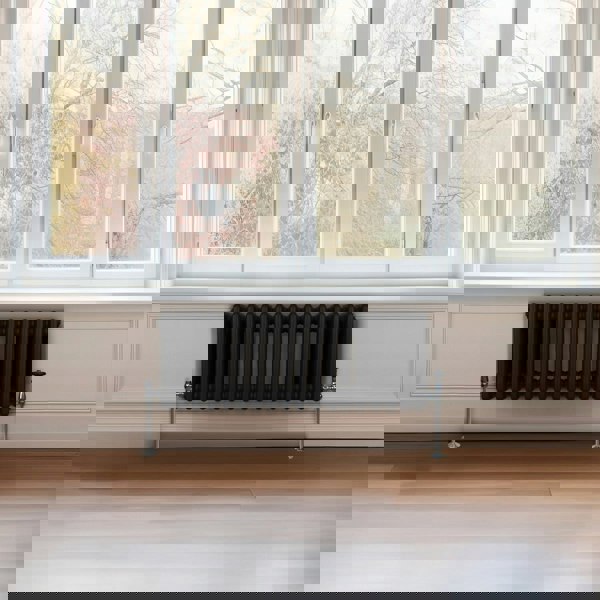 Monstershop Traditional 3 Column Radiator - 300 x 832mm - Black