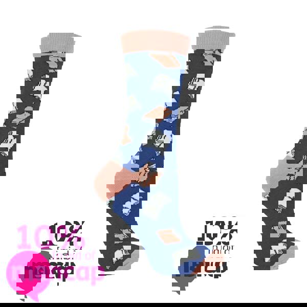 Miss Sparrow 1 Pack Ladies Novelty Book Themed Bamboo Socks