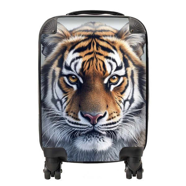 Warren Reed Tiger Face Design Suitcase