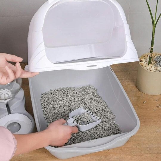 Havendro Extra Large Open Cat Litter Tray High Sided Deep Jumbo Rim Pan Box Loo Toilet