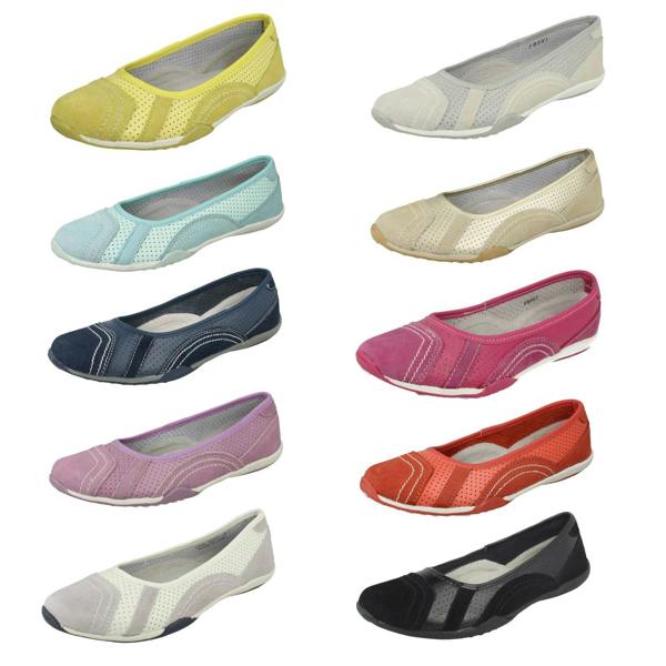 Down to Earth Ladies Down To Earth Flat Ballerina Shoes