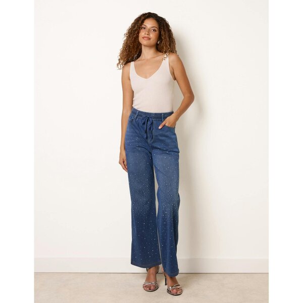 Blue Vanilla Diamante Splash Jeans