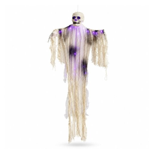 Samuel Alexander 1.47m Light Up Hanging Halloween Mummy with Purple LEDs