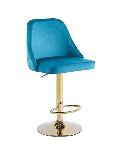 HYGRAD BUILT TO SURVIVE Velvet Bar Stools Height Adjustable Swivel Soft Padded Velvet Kitchen Bar Stools Home Bar Kitchen Counter Bar stools