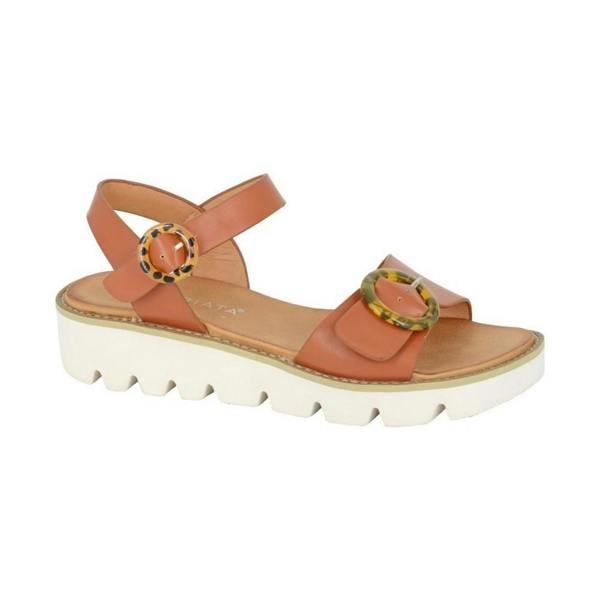 Cipriata Womens/Ladies Mimi Wedge Sandals - Tan - 