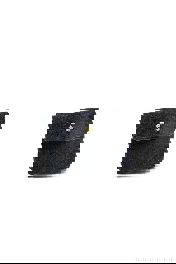 Pluspup Compact Snap Button Slim Fit Italian Genuine Suede Purse