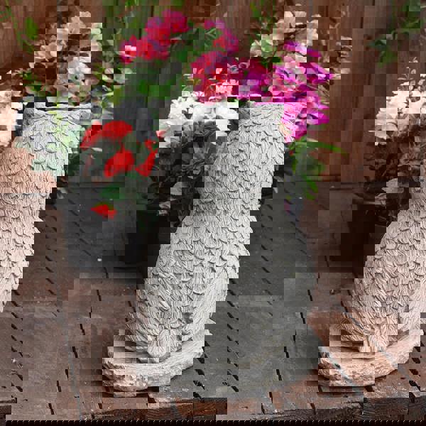 Stone Owl small garden ornament