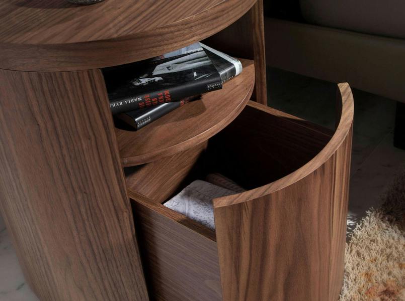 Angel Cerdá Bedside table walnut 7051