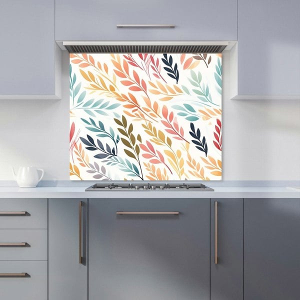 Warren Reed - Designer Colouful Sping Leaves Kitchen Splashback