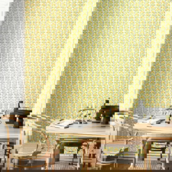 Hoopla Walls Retro Flower - Sunshine 10m Wallpaper